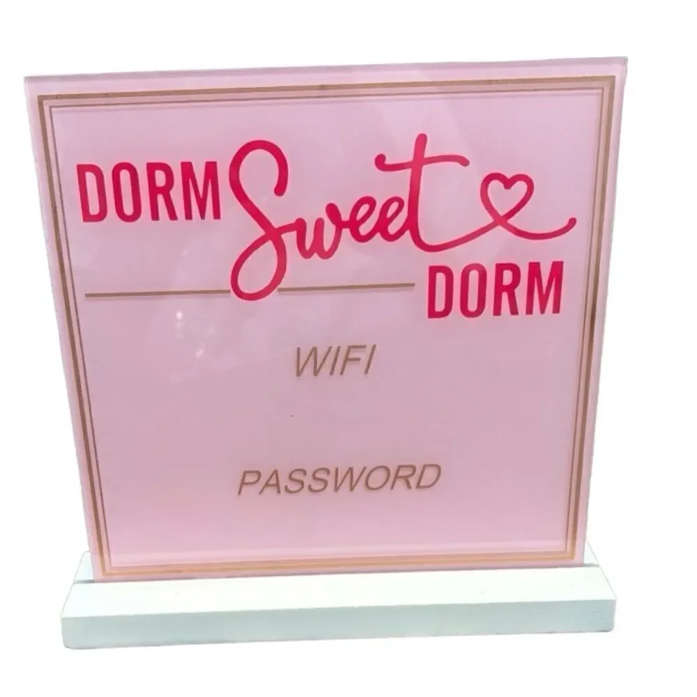 Dorm Decor Bundle 🌸 Motivational Wall Art, Mug, & Wifi Sign